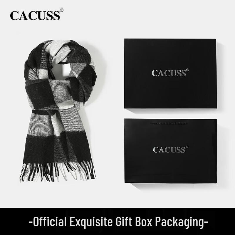 CACUSS Men's Premium Winter Wool Scarf