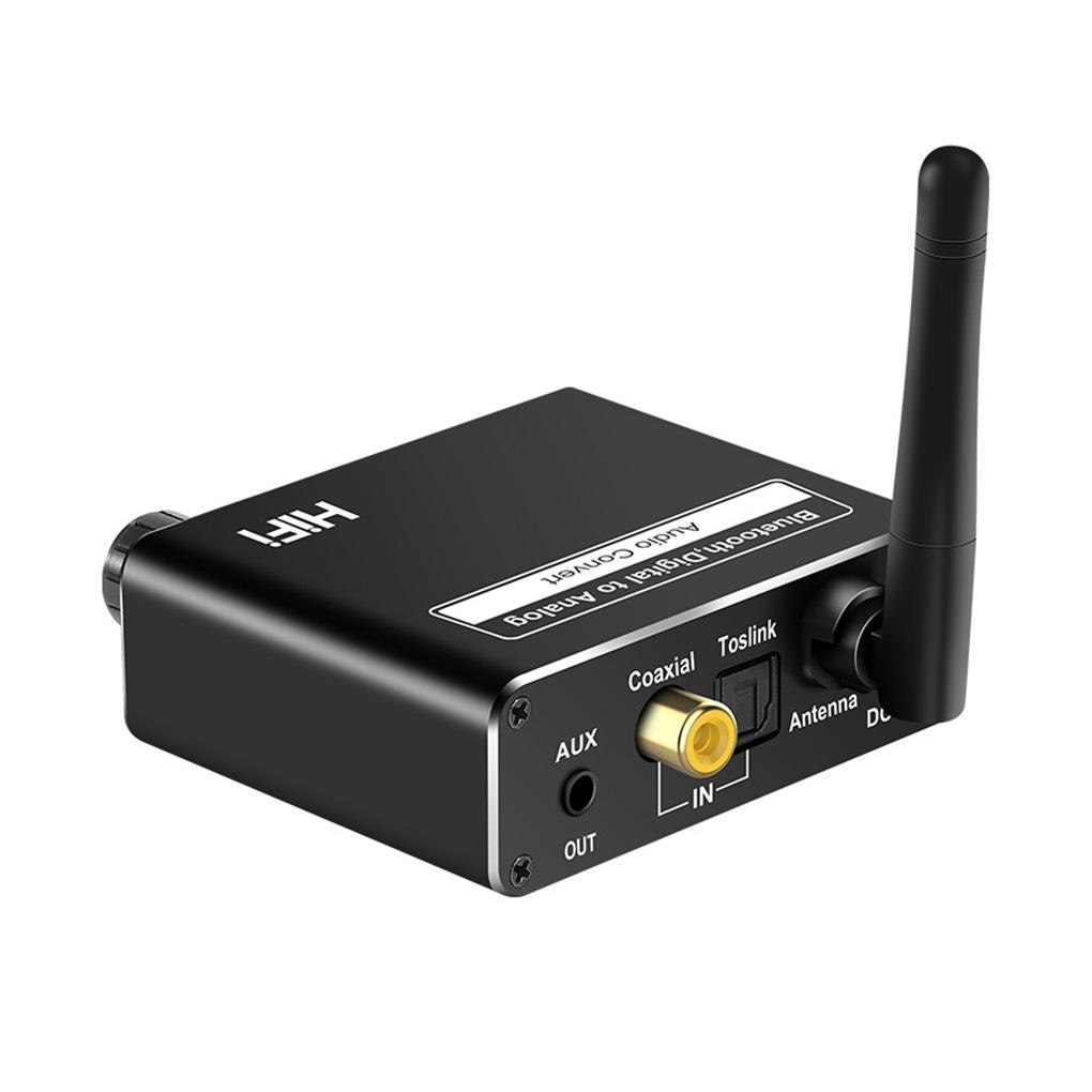 

Audio Converter Amplifier Portable Alloy 3.5mm Connector Low Delay Optical Fiber Bluetooth-compatible Receiver