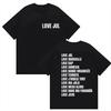 Neues Französisches Rapper Jul Album Print T-Shirt Unisex Retro Mode Kurzarm T-Shirt Lässig Reine Baumwolle Oversize T-Shirt