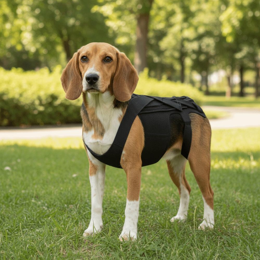 Adjustable Dog Back Support Vest Breathable Back Protector Pet Mobility Aid Comfortable Pet Support Harness Auxiliary Support