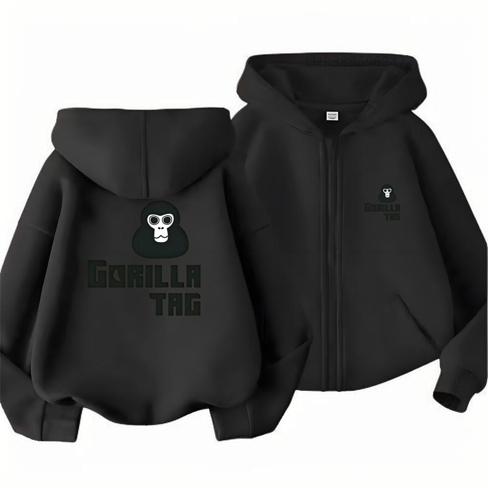 Boy Black Gray Coat Hoodies Kid Autumn Clothing Zipper Style Girl Purple Pink Tops Children Hoodie