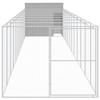 VidaXL Dog Niche with Light Grey Courtyard 214x1273x181 Cm, Dog Cage, Dog Shelter, Animal House, Cages 3189130