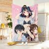 Comedy Anime R-rent a G-girlfriend Throw Lightweight 240g Flannel Blanket Soft Skin-friendly for Summer Cooling