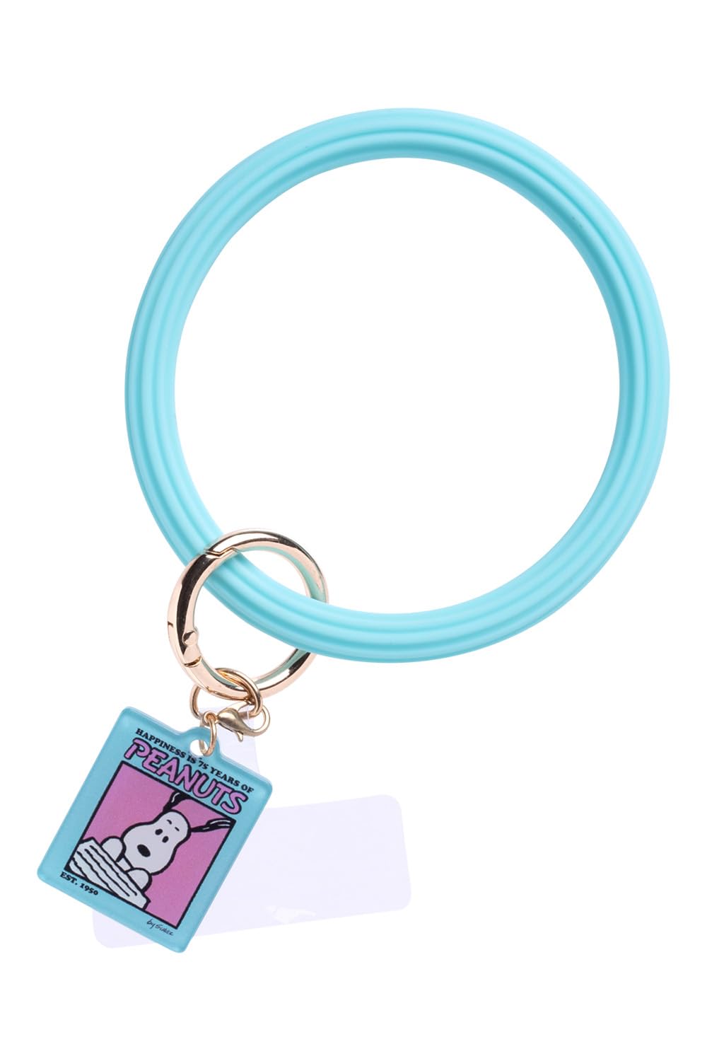 

PEANUTS Snoopy Силиконовый ремешок на руку с различными силиконовыми ремешками для запястья для предотвращения падения (75-я годовщина/Снупи/Мятно-голубой) [Совместимые смартфоны,