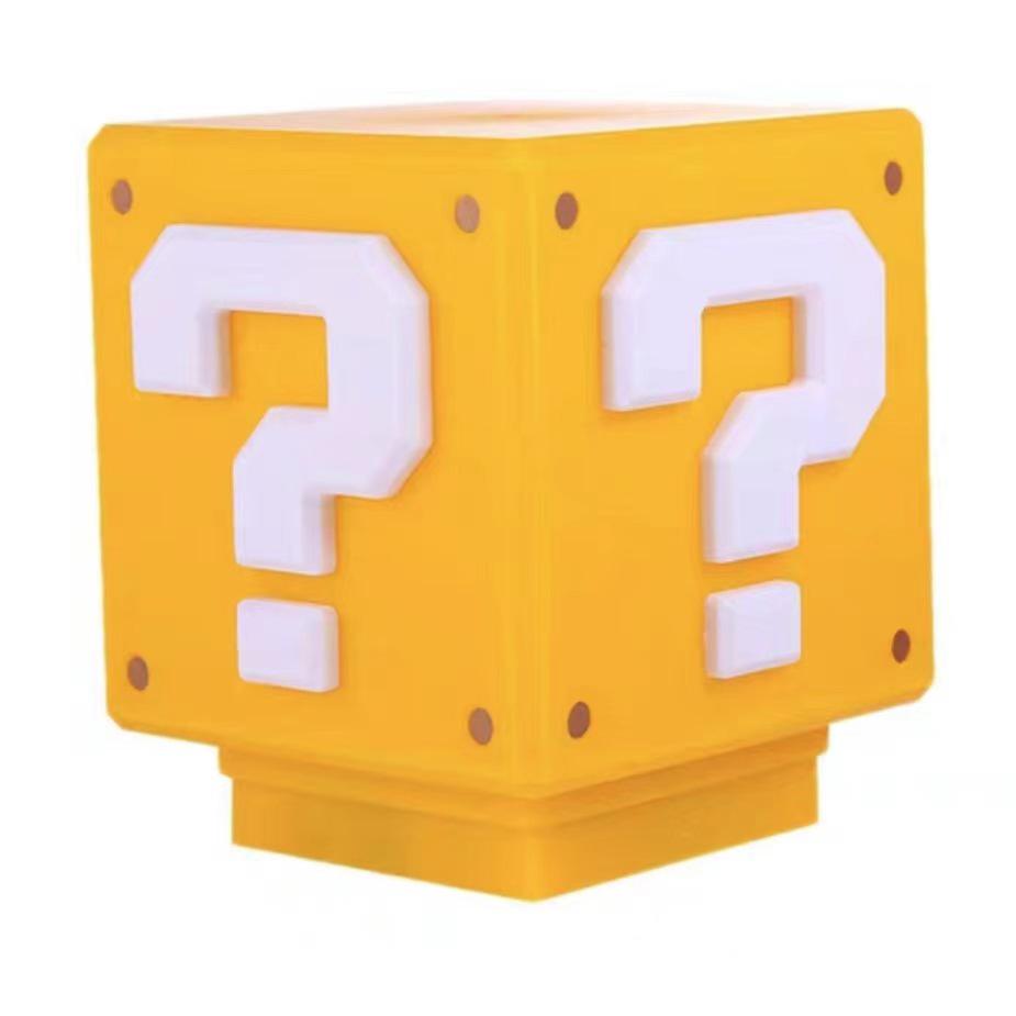 Super Mario Question Mark Sounding Night Light: Mute Option, Creative Desktop Ambiance, Upgraded 3rd Gen