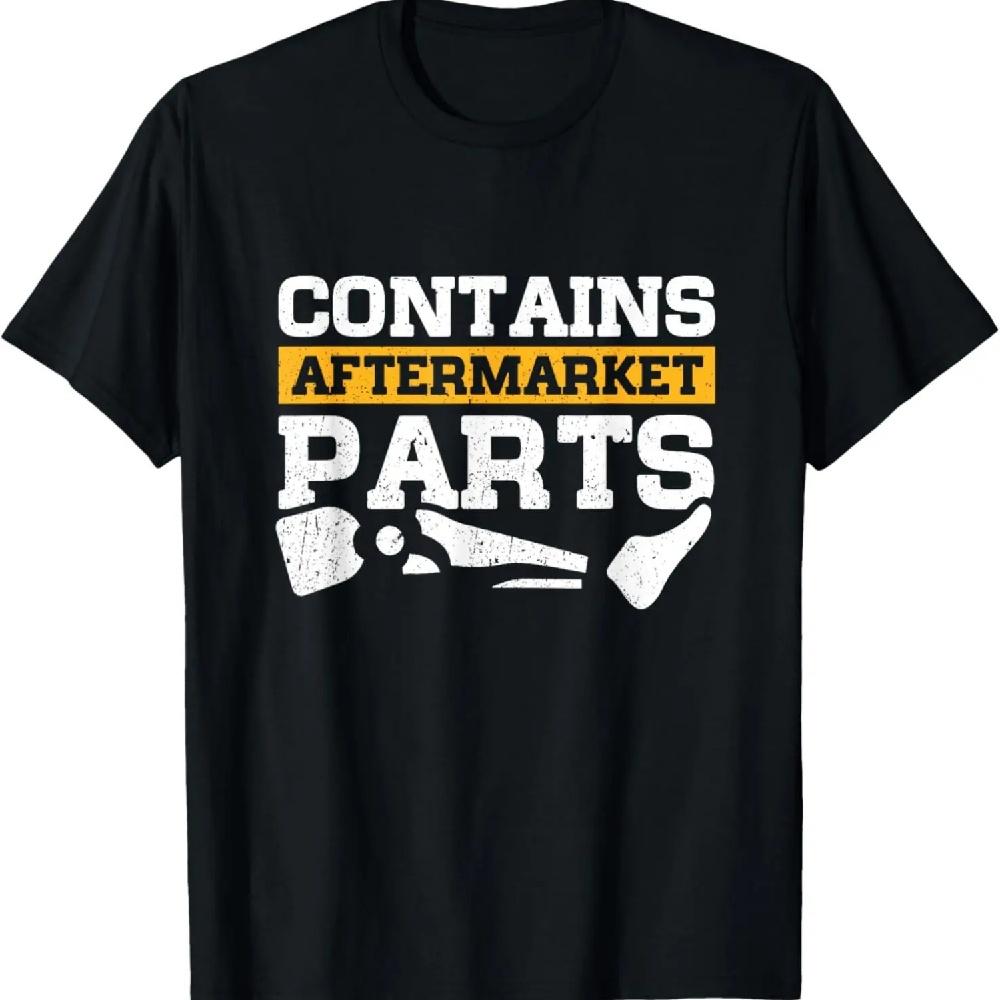 

Contains Aftermarket Parts Funny Amputee Leg Prosthetic T-Shirt XXXL чёрный