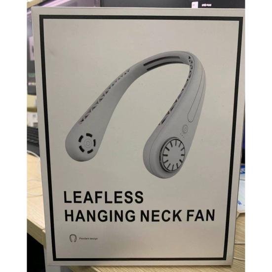 Portable Neck Fan Mini Leafless Ultra Quiet 360 Degree Cool Fans 3 Gear Wind Speeds USB Rechargeable Hands-Free Outdoor Sport Cooling Tools