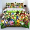 Cartoon Anime Digimon Adventure Comforter Bedding Set,Duvet Cover Bed Set Quilt Cover Pillowcase,king Queen Size Bedding Set