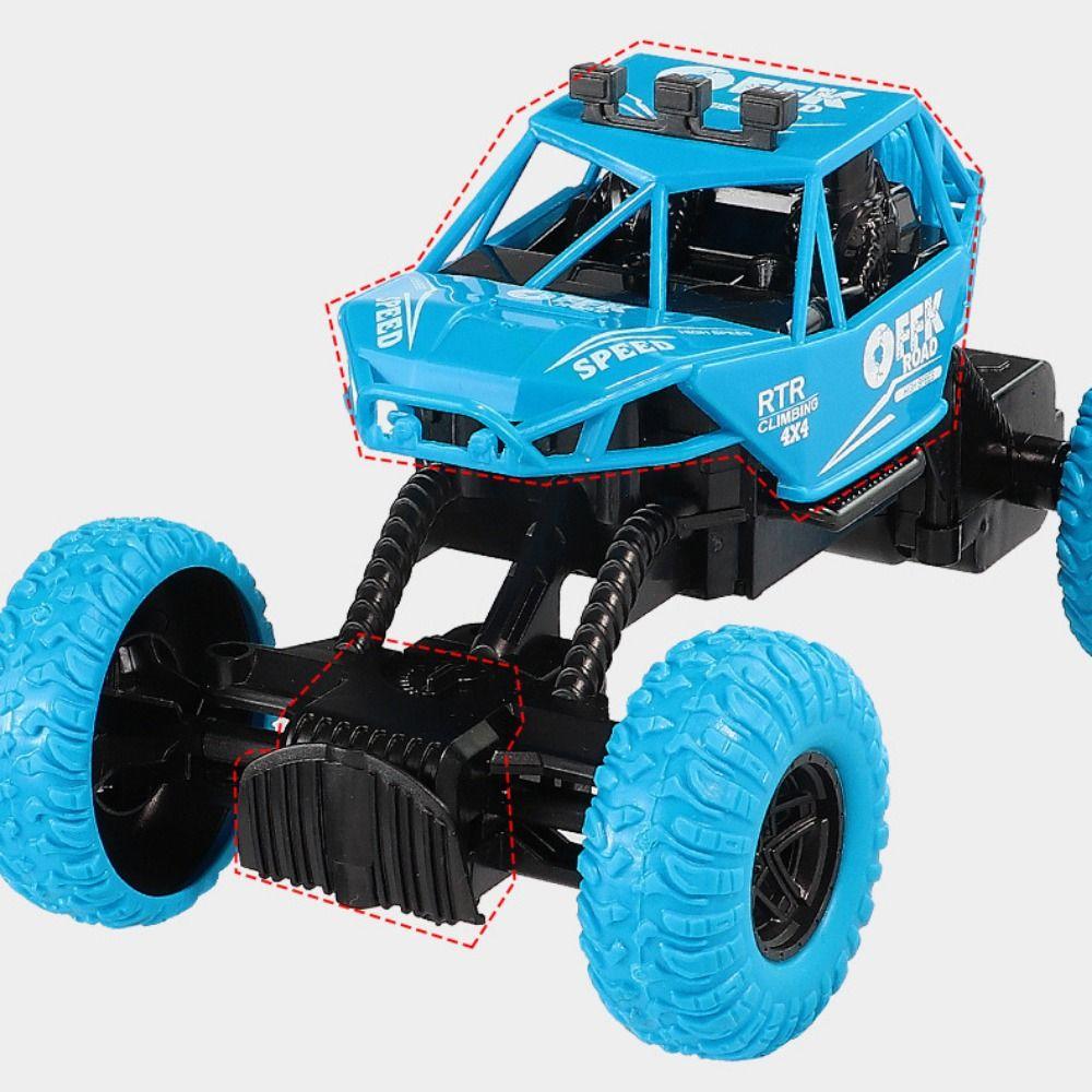 With Lights Remote Control Off-Road Vehicle Rubber Wheels Off-Road Toy Car  Kids Gifts