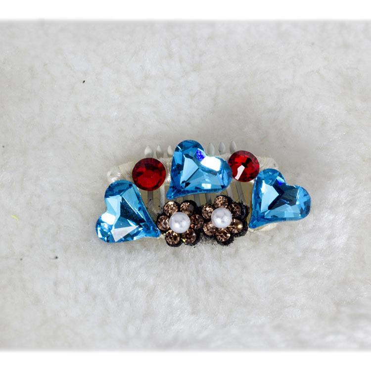 New Handmade Colorful Diamond Hair Clip for Yorkshire Terrier & Maltese Pets