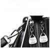 Lychee pattern leather crescent moon small bag single shoulder messenger women's bag