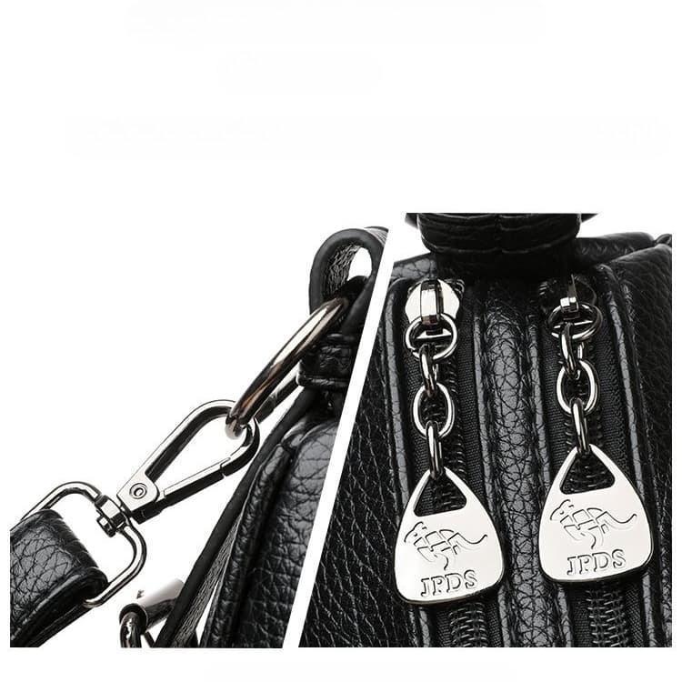 Lychee pattern leather crescent moon small bag single shoulder messenger women's bag