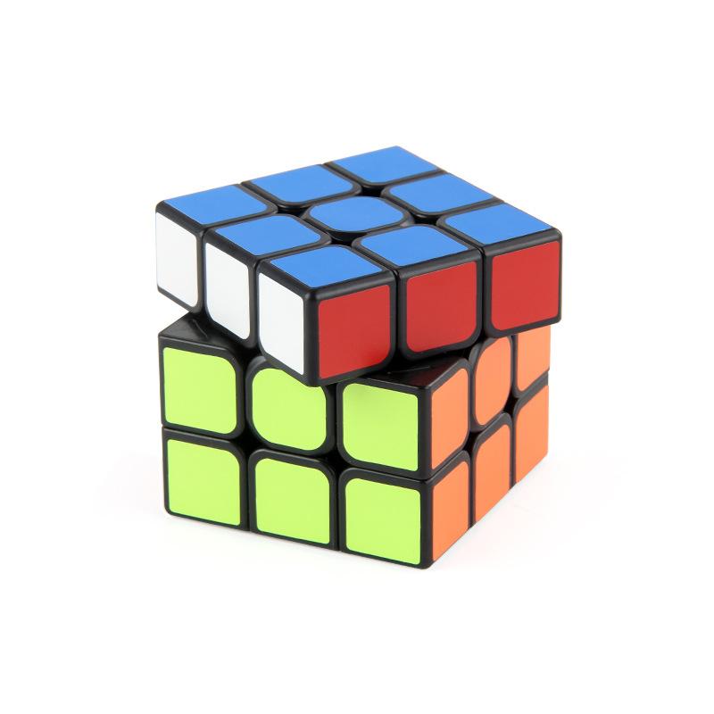 Children'S Technology Rubik'S Cube Toy 5.7Cm Third-Order Rubik'S Cube Rubik'S Ruler Spring, Rounded Corners, Smooth Rotation, Positive-Order Rubik'S