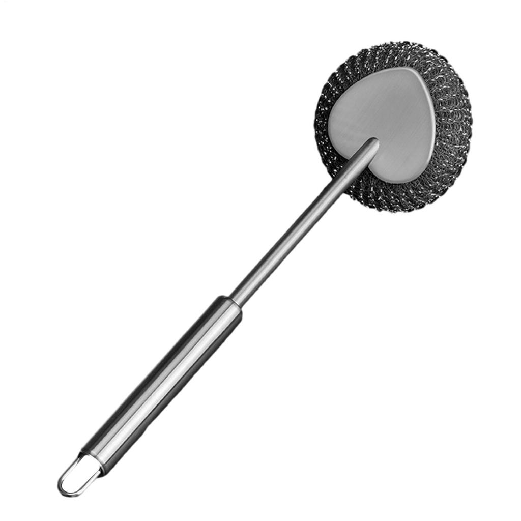 Kitchen Brushes For Dishes Long Handle Cleaning Tools Metal Pot Brushes Scrubber Tools For Pans Sink Grills Kitchenware Bowls