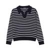 JAMBANGEE Women'S) Open Collar Striped Knit_An1Wsw159-Na