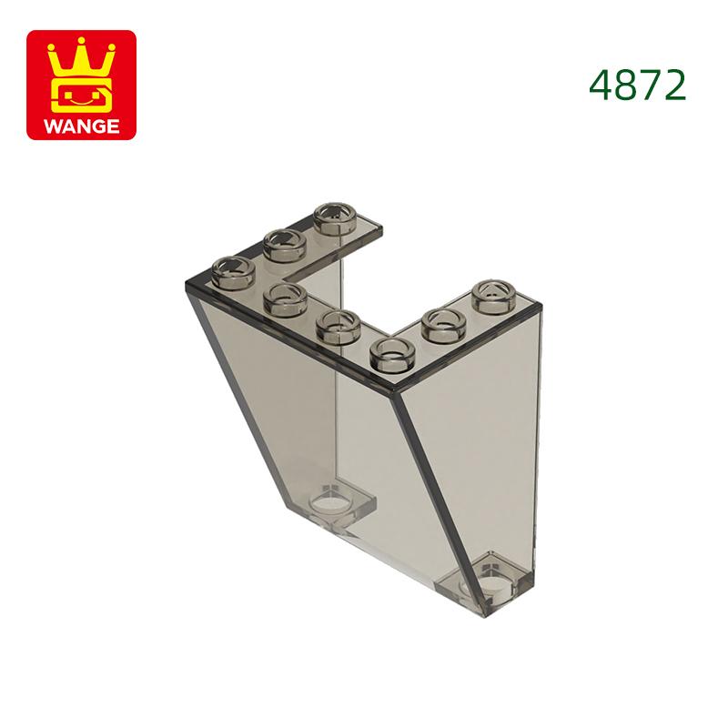 18Pcs/lot 4872 Windshield 3x4x4 Glass Window Construction Bricks MOC Accessories Works With Featuring Blocks Kids Playthings Gift Idea Box