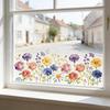 Glass Sticker Double Sided Visual Graphic Removable Waterproof Flower Wall Stickers Windows Walls Decoration