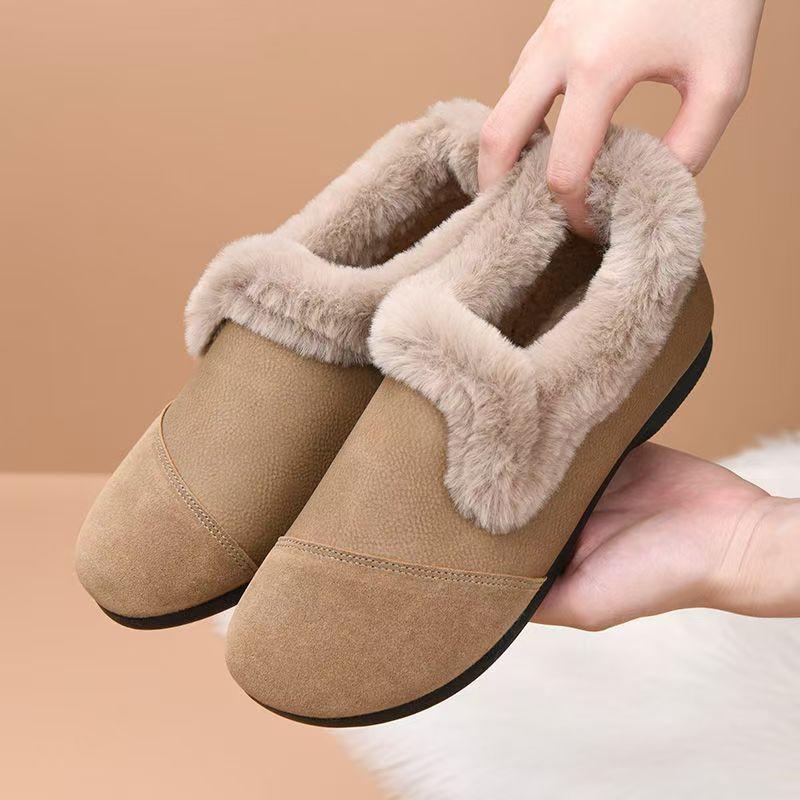 

Зимние бархатные теплые повседневные туфли на одну ногу, универсальные теплые туфли, нескользящие хлопковые туфли с мягкой подошвой 41