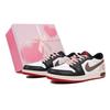 Air Jordan 1 RISK Low Top Vintage Basketball Shoes GS Pink Brown CZ0858-106(Team27-S-BOX)