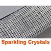 U&M 4 Packs Bling Bling Seat Belt Shoulder Pads, Luster Crystal Car Seatbelt Covers Diamond Car Decor Accessories for Women (Silver) (Black)