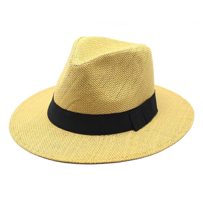 Men And Women Straw Hat Top Hat Jazz Hat Sun Hat Outdoor Sun Protection Shade Beach Hat Jz-025