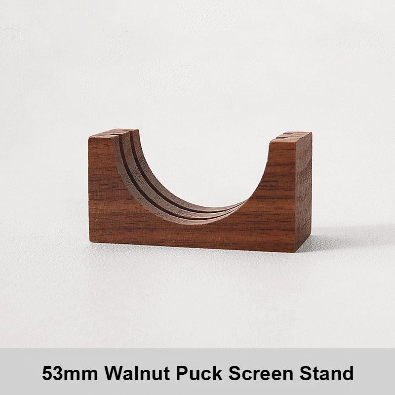 Walnut Espresso Coffee Filter Holder for 51mm/53mm/58mm Coffee Filters Universal Filter Storage Rack Coffee Puck Screen Stand