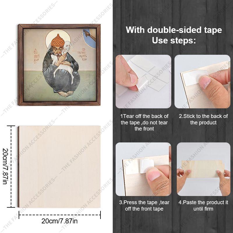 Decorative painting of Orthodox icons,Consecrated icon "St. Spyridon of Trimifunt",Photo frame painting,Christian Wall Art,20cm*20cm,Spiritual gift