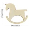 Wooden Horse Unfinished Crafts Wood Chip Decorations Suitable For Birthday Wedding Party Desktop Decoration Diy Painting Gifts