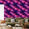 Watercolor Galaxy Purple and Indigo Wallpaper for Living Room and Bedroom 50x1000