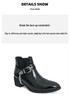 Men's Retro Leather Martin Boots - Chelsea Style with Zipper Ankle