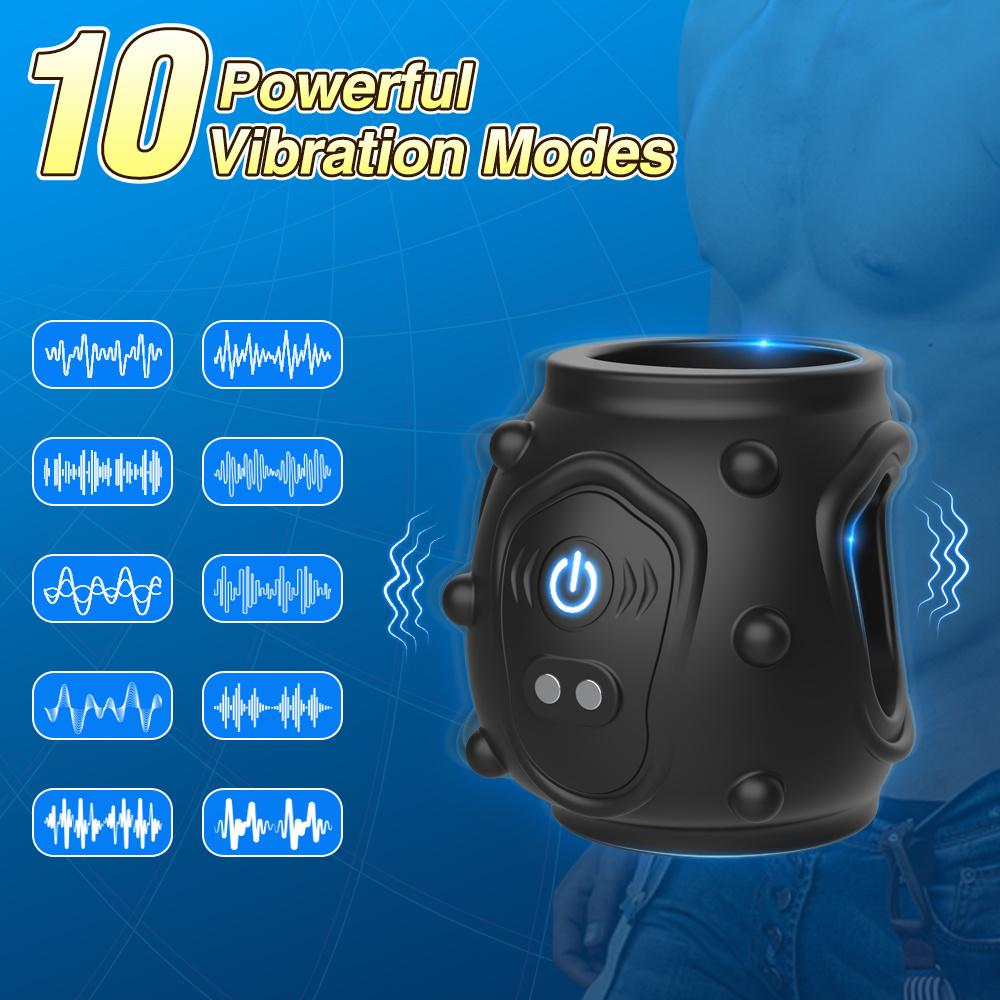 Cock Ring Vibrator Penis Extender Sex Toy For Couple Penis Sleeve Massager For Men Delayed Ejaculation Stimulator Penis Enlarger