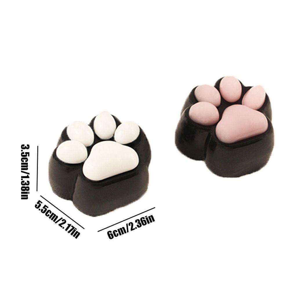 Sensory Toy Cartoon Fidget Toy Plush Pinch Decompression Toy Black Cat Paw Squeeze Toy  Funny Toys