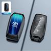 New Zinc Alloy Leather Car Key Case Cover Shell For Toyota CHR Hilux Fortuner VHFDT6 Land Cruiser 200 Camry Corolla Crown RAV4 Highland