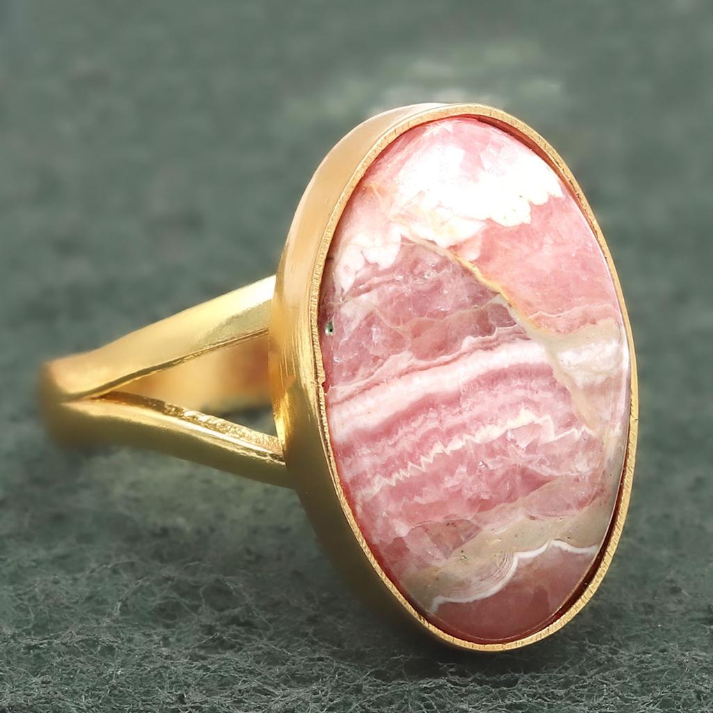 Rhodochrosite Gemstone Handmade Silver Jewelry "10"