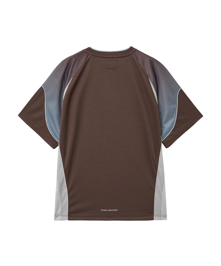 PHYPS MOTORCYCLE Mesh Speed Track Short Sleeve Brown