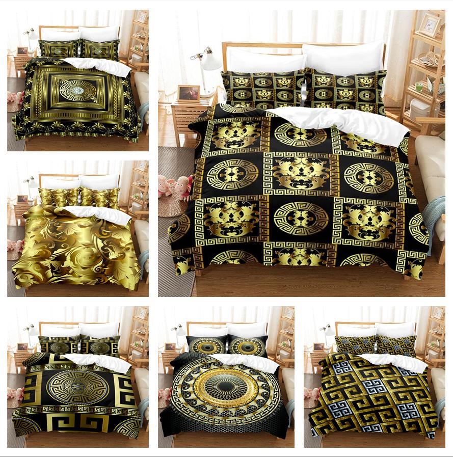 

Роскошный 3D комплект постельного белья, винтажный пододеяльник и наволочка, 2/3 шт., AU240 * 270, крупногабаритное украшение для дома