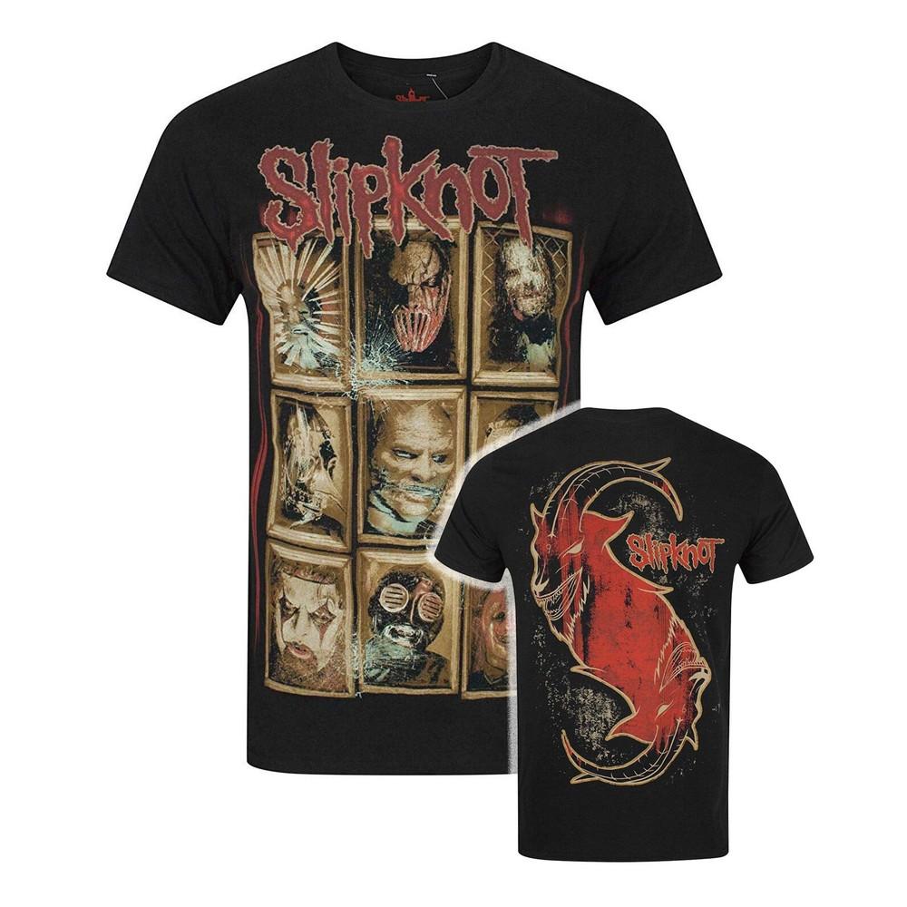 

Slipknot T-Shirt New Masks Rock Metal Official Band New Black 4XL