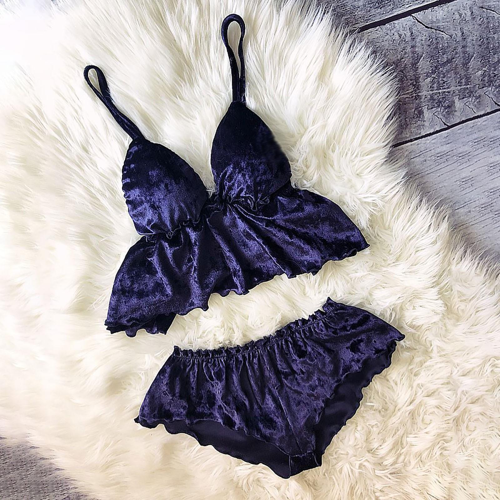 

Женский пижамный комплект с v-образным вырезом, бархатные сексуальные однотонные пижамные шорты, комплект из двух предметов XL