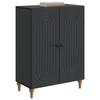 Sideboard Black 66 x 34.5 x 90 cm Particleboard