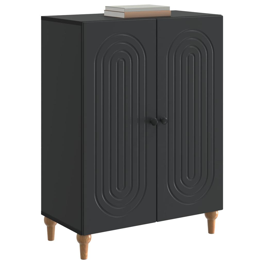 Sideboard Black 66 x 34.5 x 90 cm Particleboard