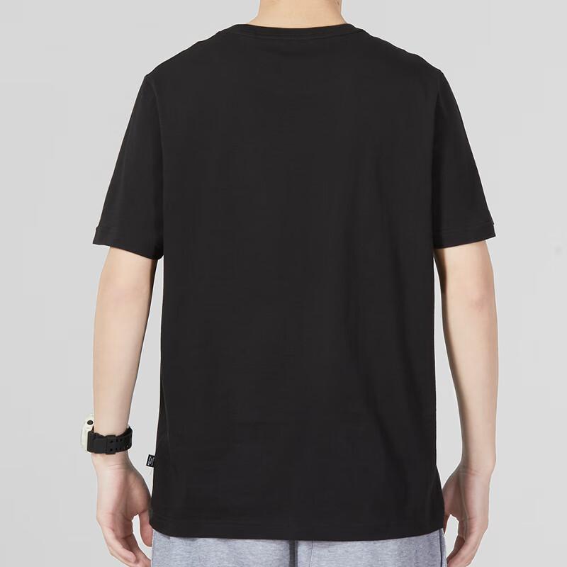 Puma American Vintage Letter Logo Print Crew Neck Pullover Sports Short Sleeve T-Shirt Men Tops Black 847666-61