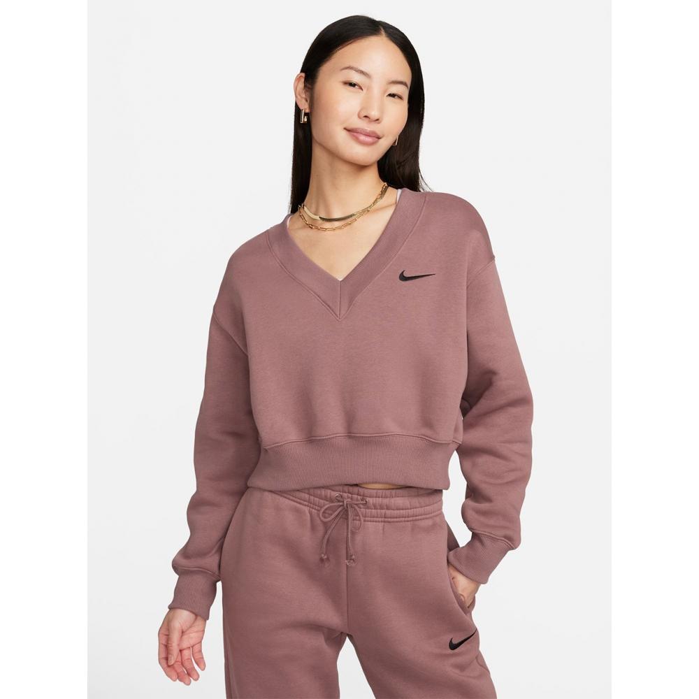 

Укороченный топ с V-образным вырезом NIKE AS W NSW PHNX FLC