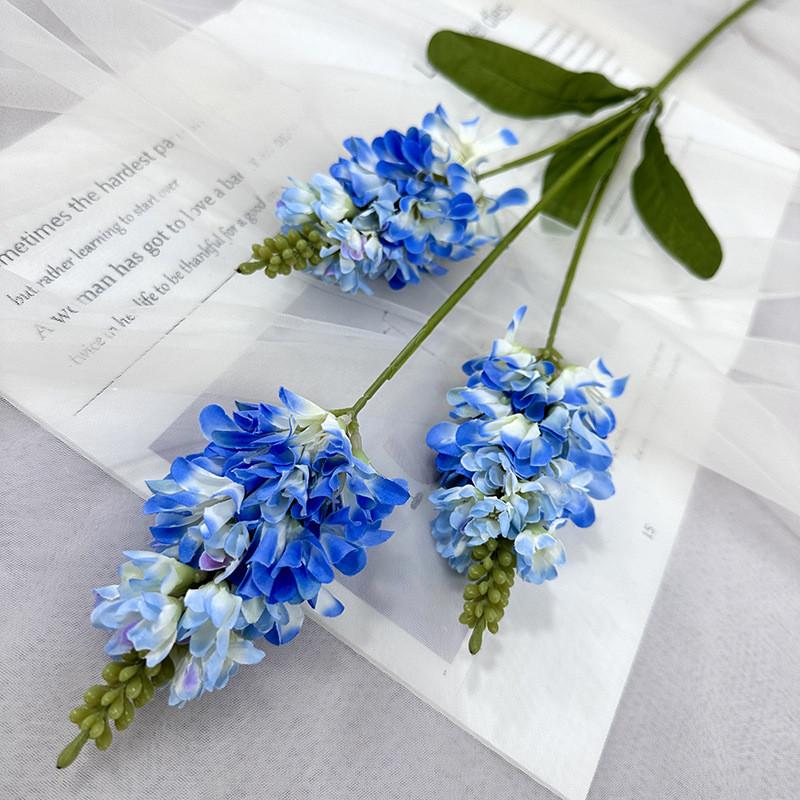 Artificial Lavender Flowers For Wedding Decor And Photo Props With Silk Material