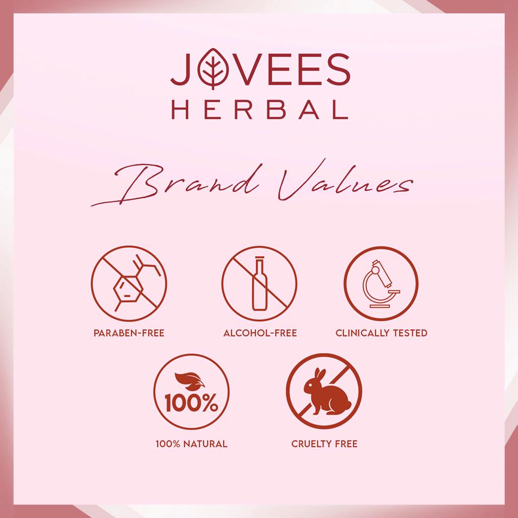 Jovees Natural Whitening Face Serum 50ml | Brightens Dull Skin | Reduces Dark Spots & Uneven Tone | Radiance Boosting Lightweight Daily Serum