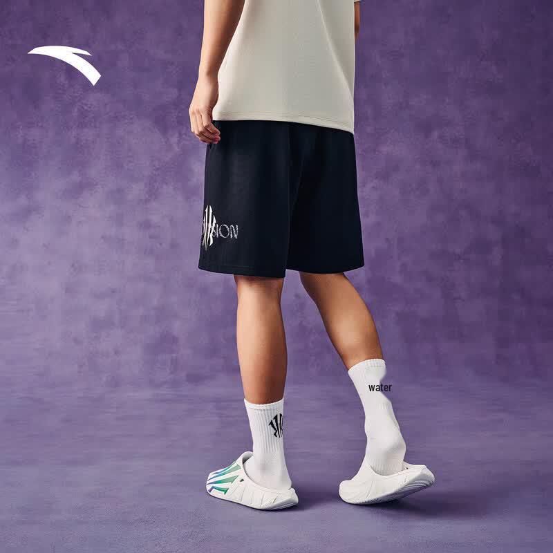 ANTA Kyrie Irving Series American Retro Knit Sports Shorts