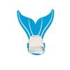 Mermaid flippers, swimming training diving flippers, water sports products, elastic and comfortable breathable flippers