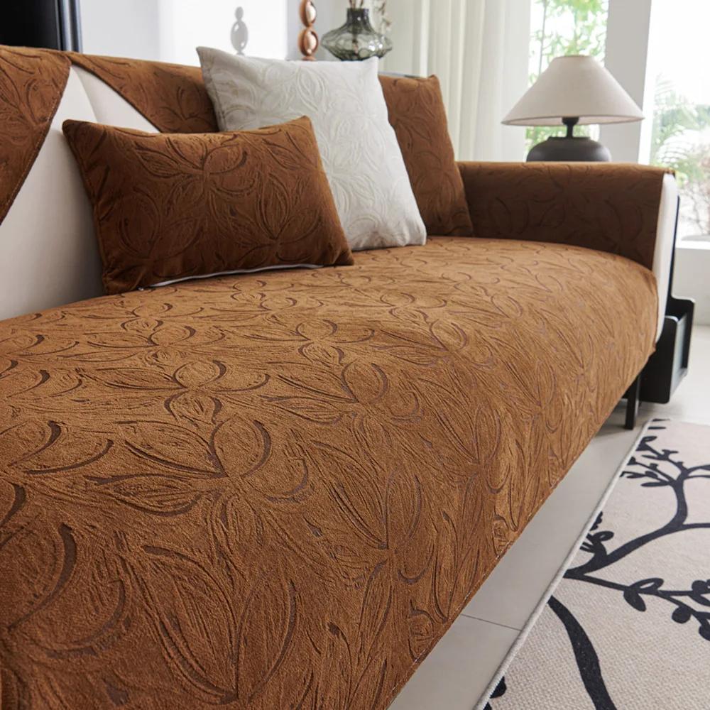 

Подушка для дивана с изображением четырехлистного клевера, универсальная, новая, нескользящая, кожаная, чехол для дивана, чехол из ткани 70x70