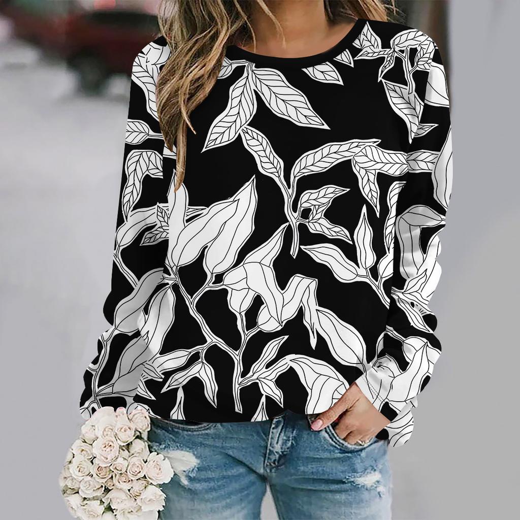 Women's Breathable Long-sleeved Casual Versatile Top Fashionable Comfortable Pullovers Long Sleeves Women’s