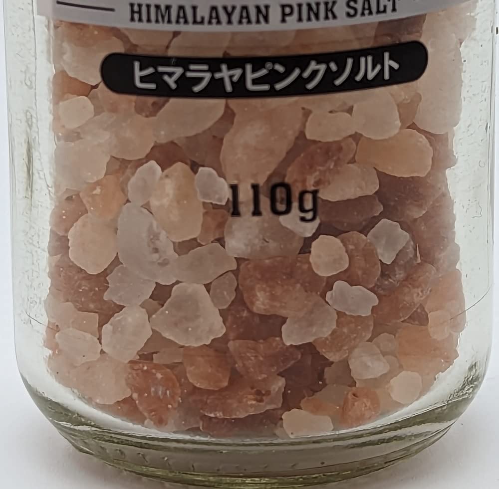 Himalayan Pink Salt 110g Natural Salt with Mill Characterized by a Sweet and Mellow Perfect for Steak and Fish Dishes Mined from Natural Rock Salt