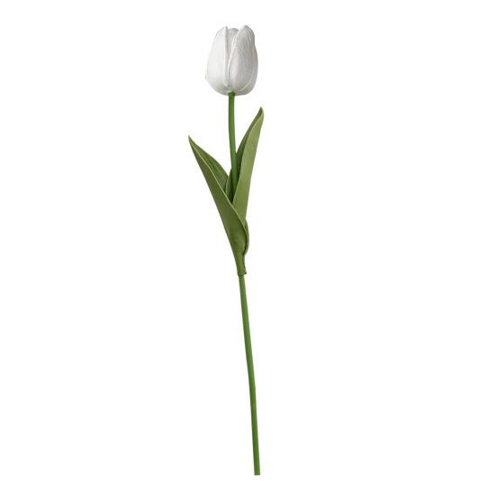 

Artificial Tulip Realistic Fake Flower Branch Home Office Wedding Party Table Centerpiece Indoor Outdoor Faux Bloom Decoration A